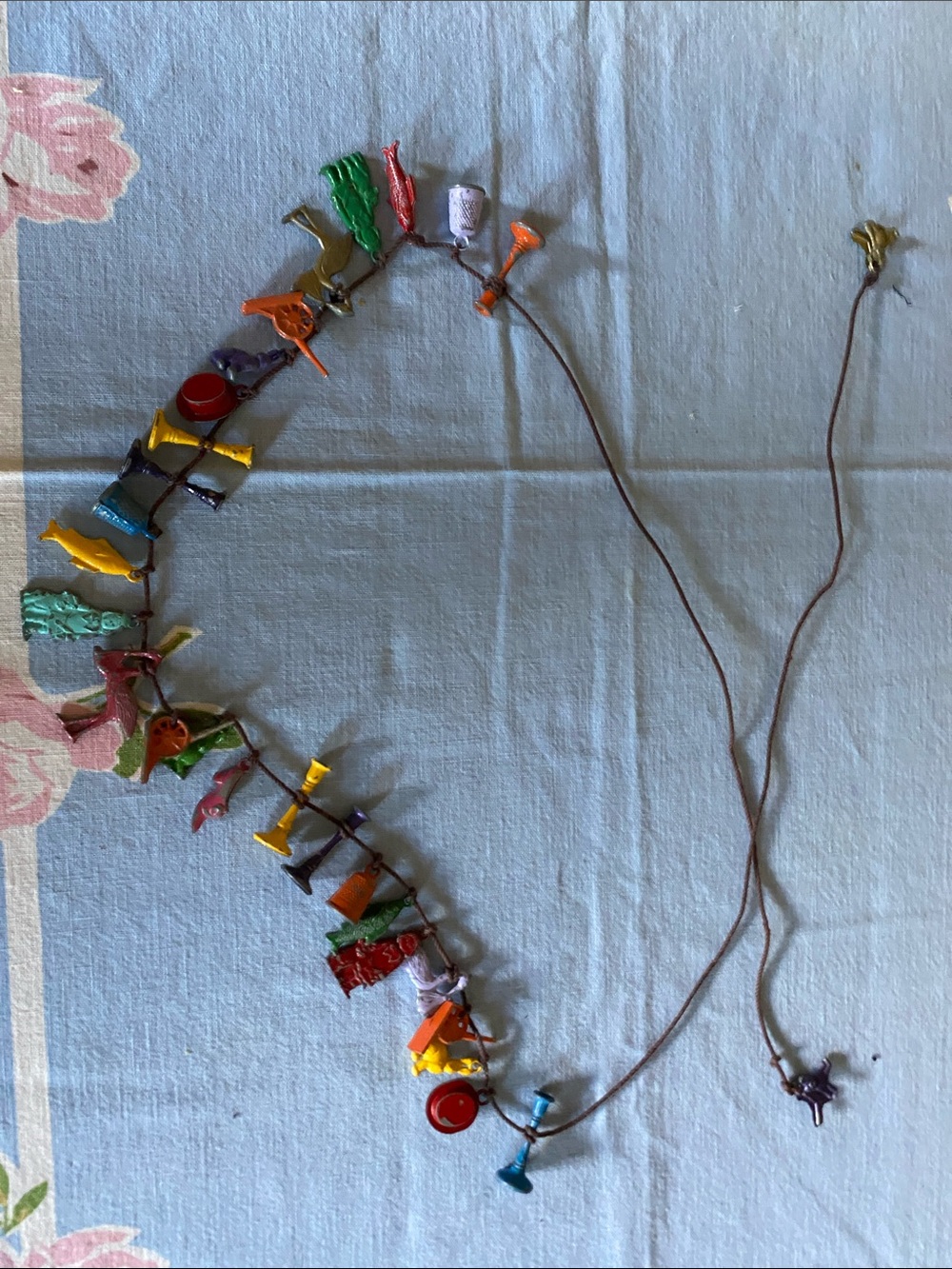 Vintage “Cracker Jill” charm necklace
